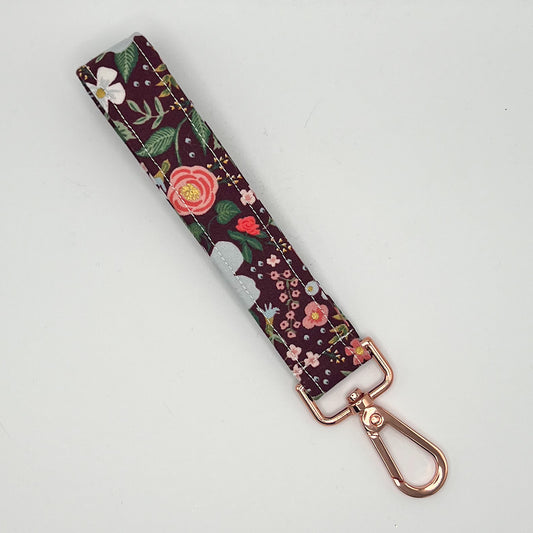 Key Fob Wristlet in Wild Rose