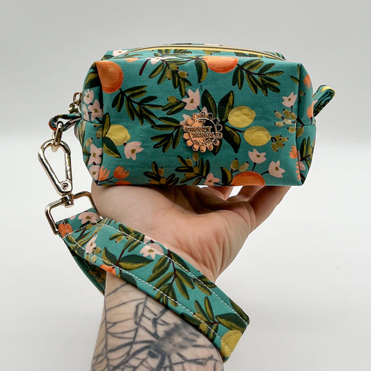 Small Makeup Bag in Citrus Floral