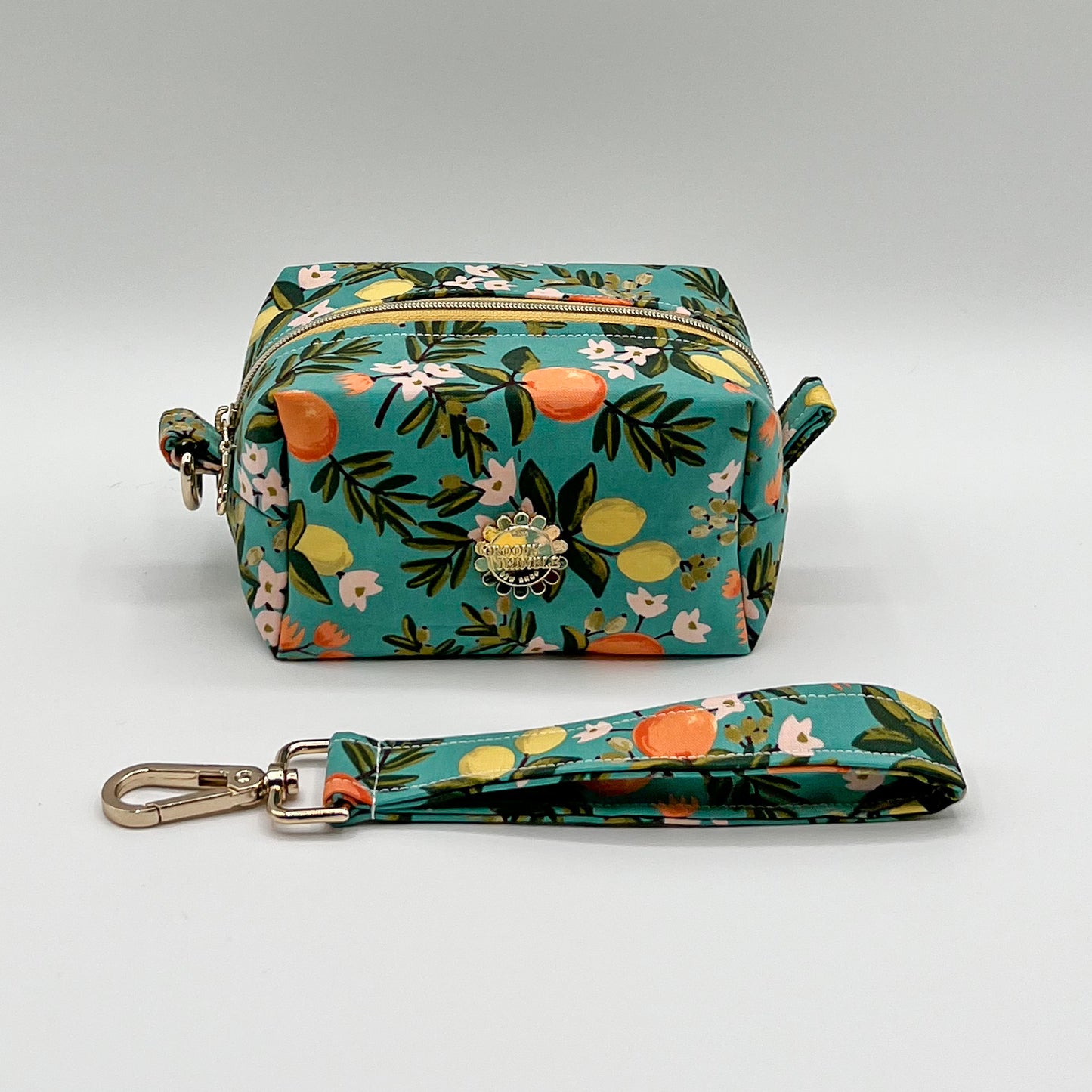 Small Makeup Bag in Citrus Floral