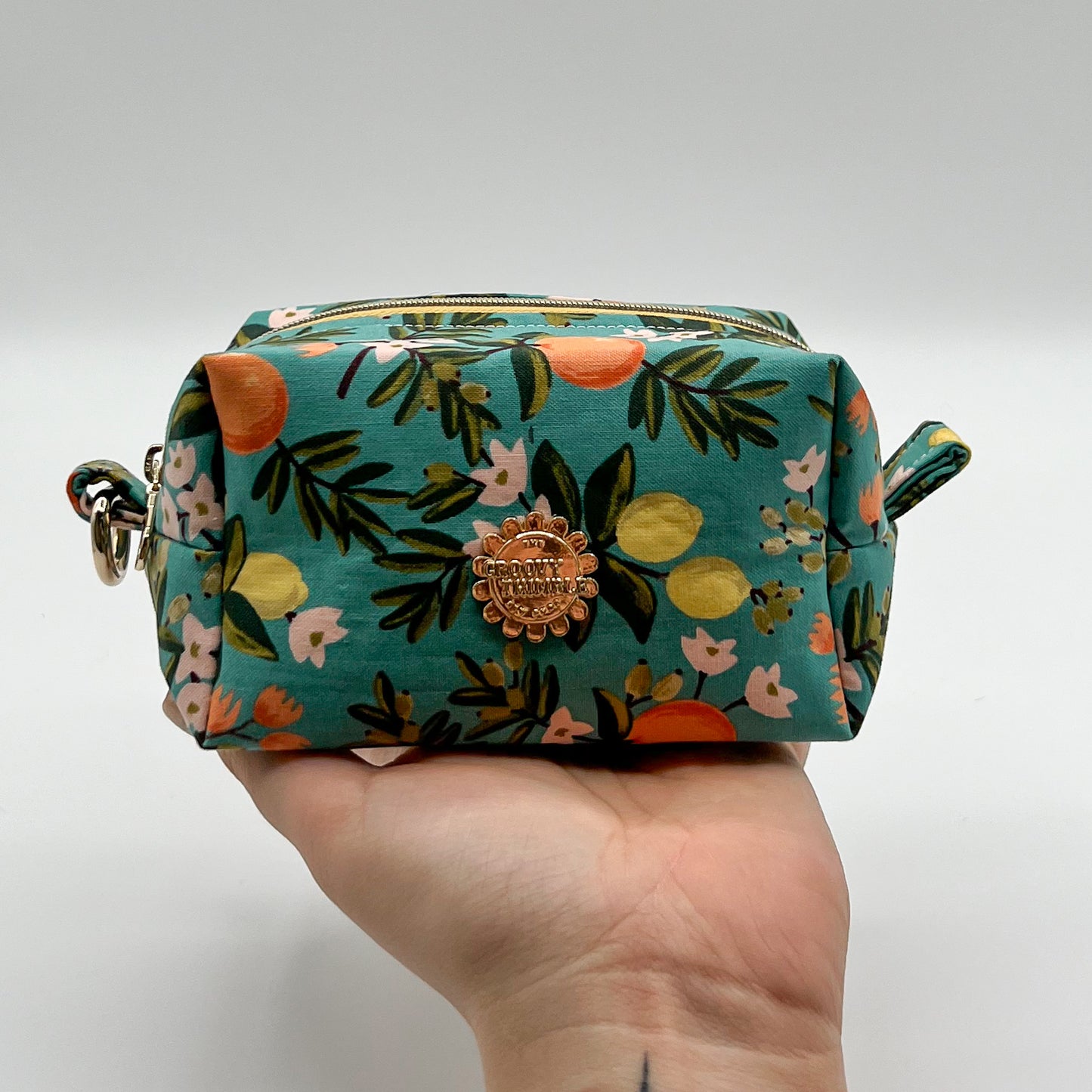 Small Makeup Bag in Citrus Floral