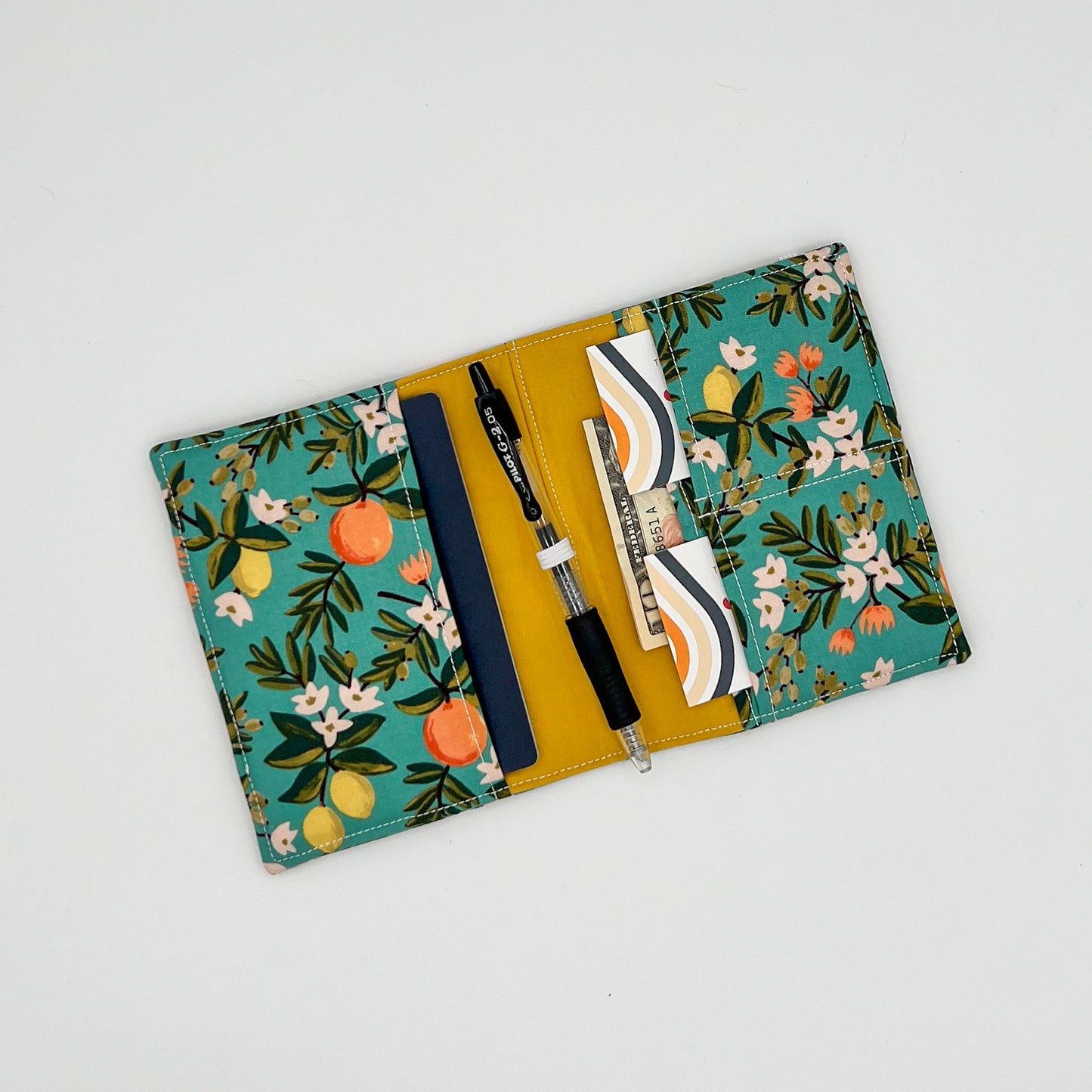 Passport Wallet in Citrus Floral
