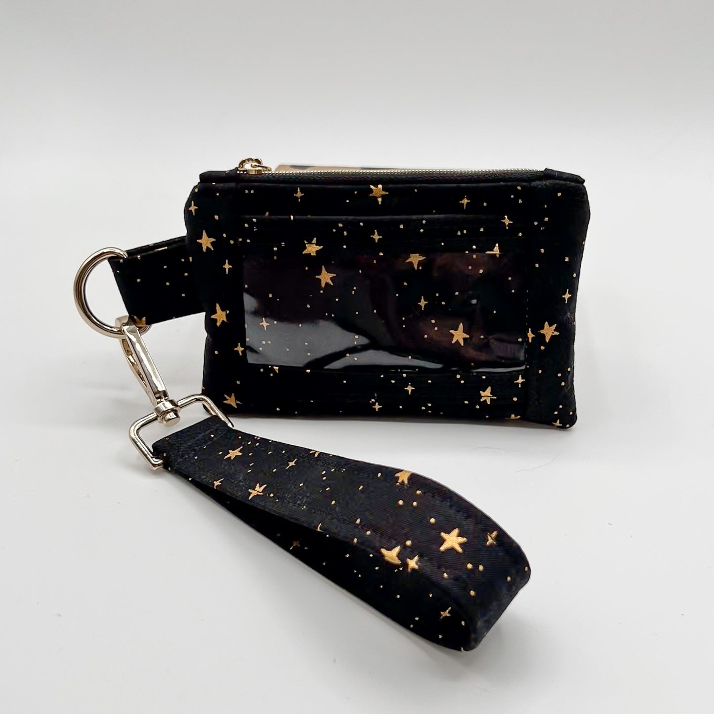 Wristlet Wallet in Metallic Stars