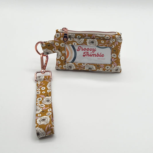 Wristlet Wallet in Golden Bloom