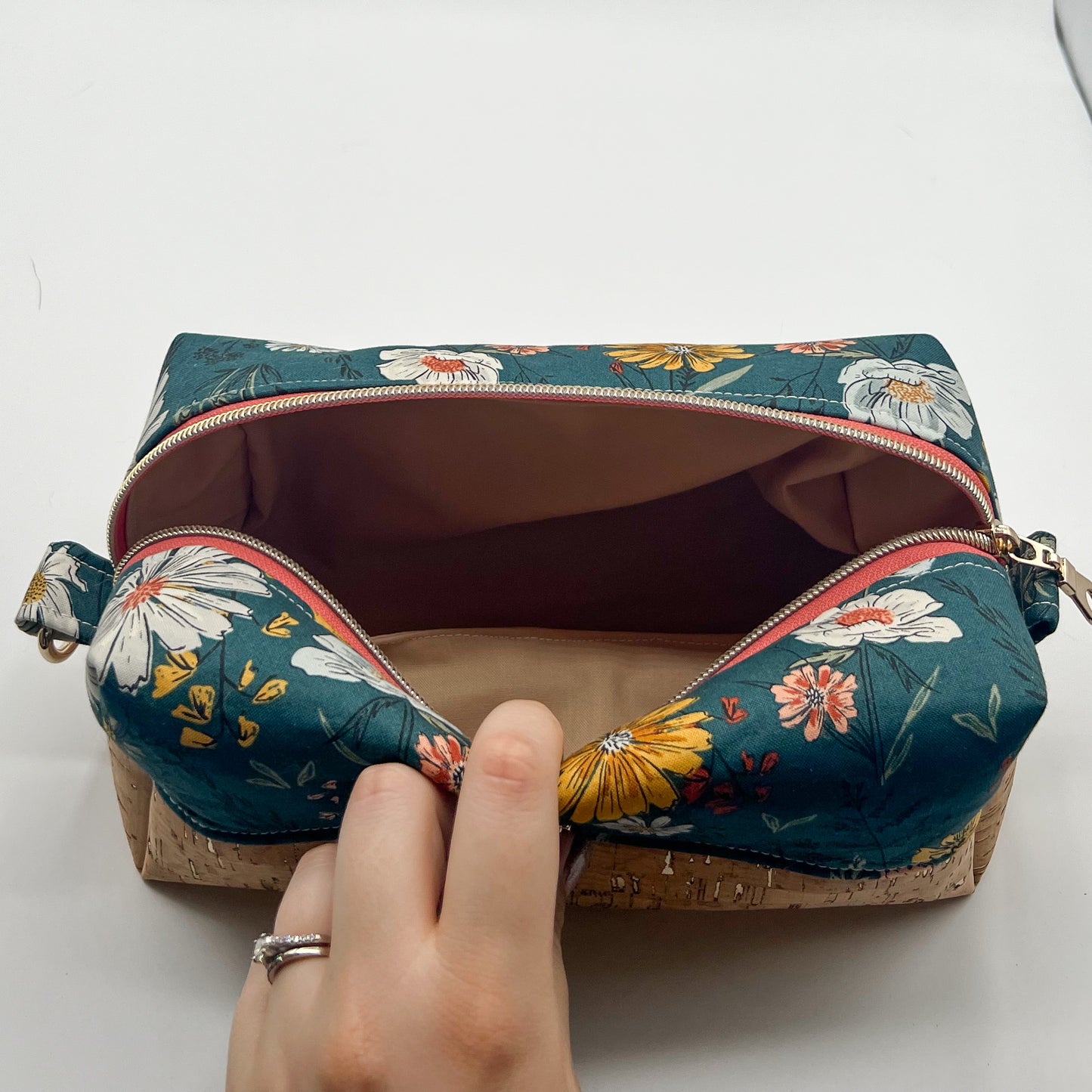Large Makeup Bag in Woodland Wildflowers