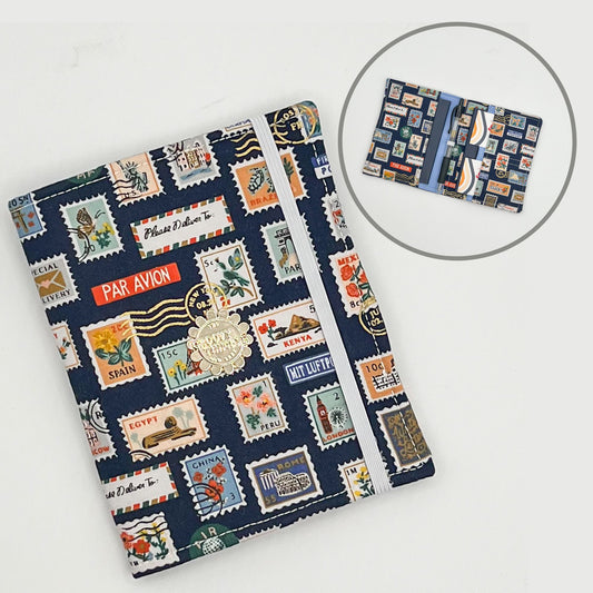 Passport Wallet in Postage Stamps