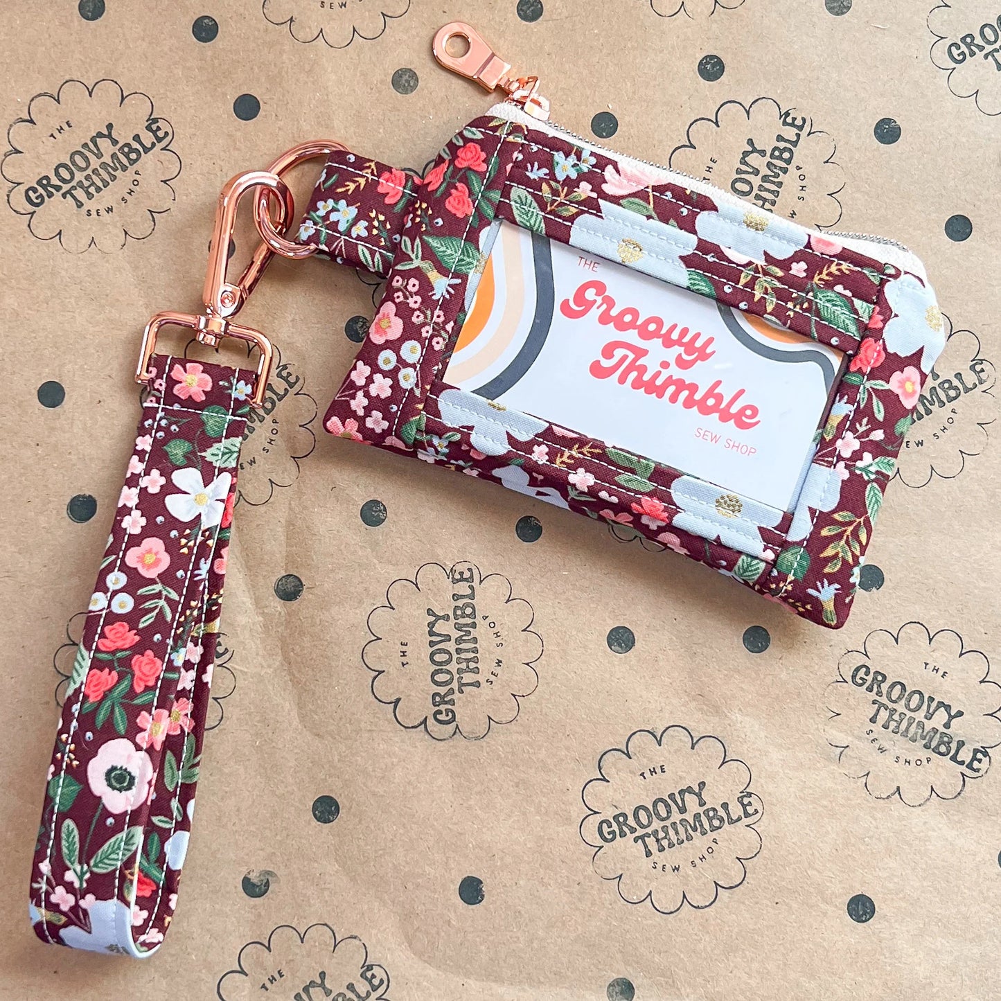 Wristlet Wallet in Wild Rose