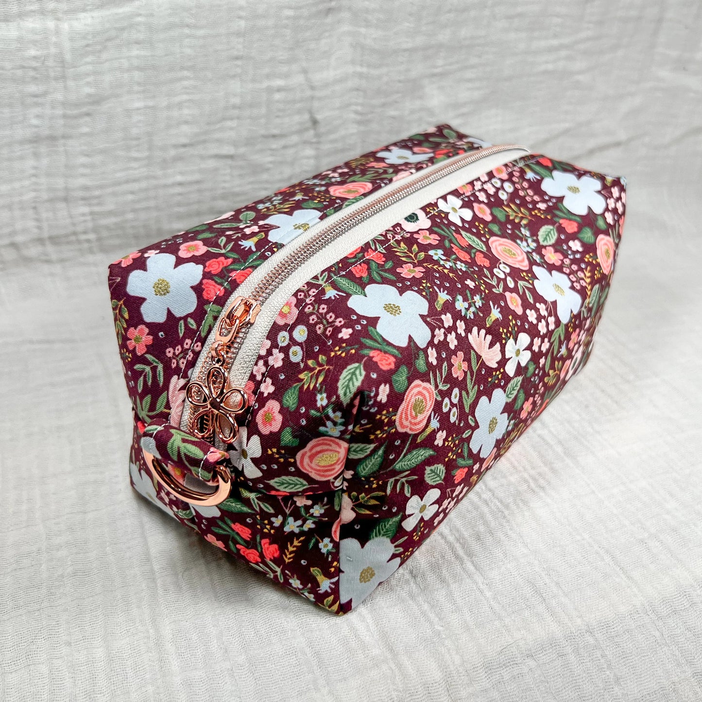 Large Makeup Bag in Wild Rose
