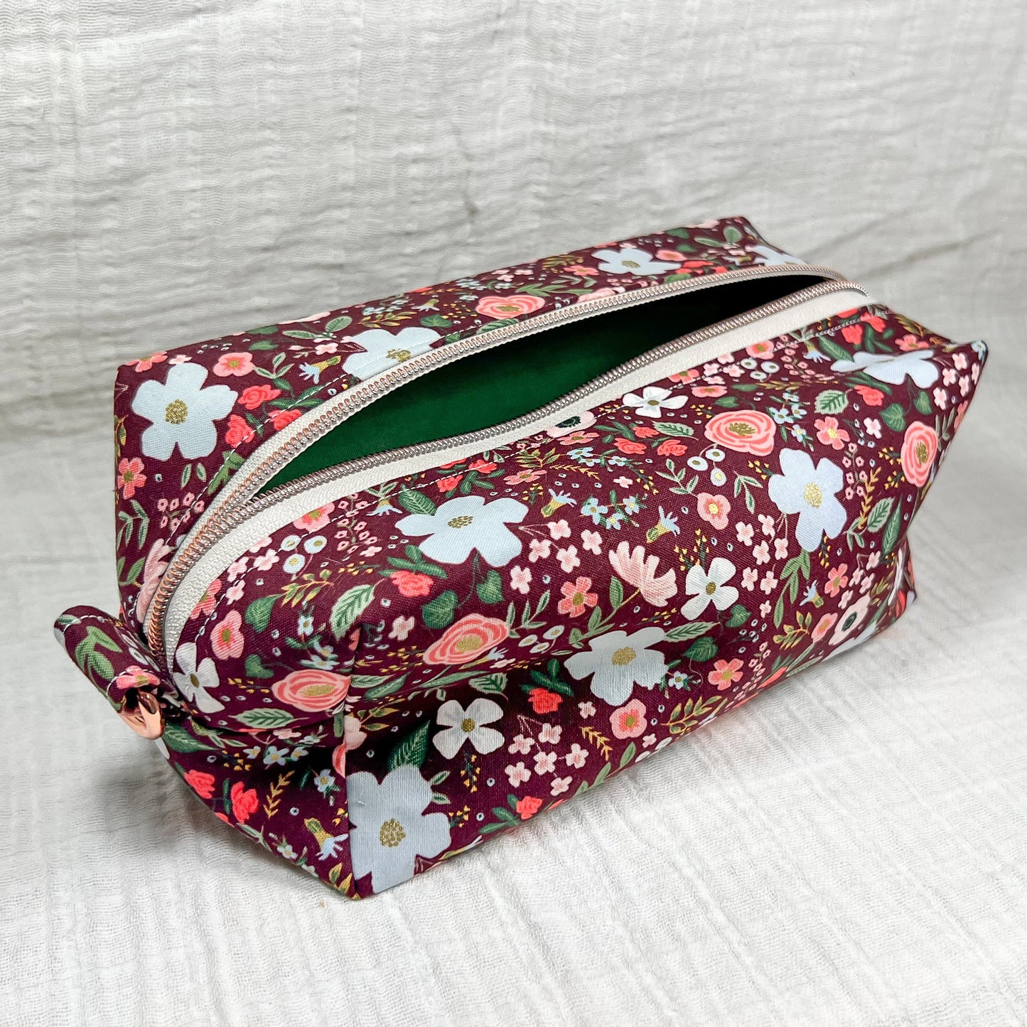 Large Makeup Bag in Wild Rose
