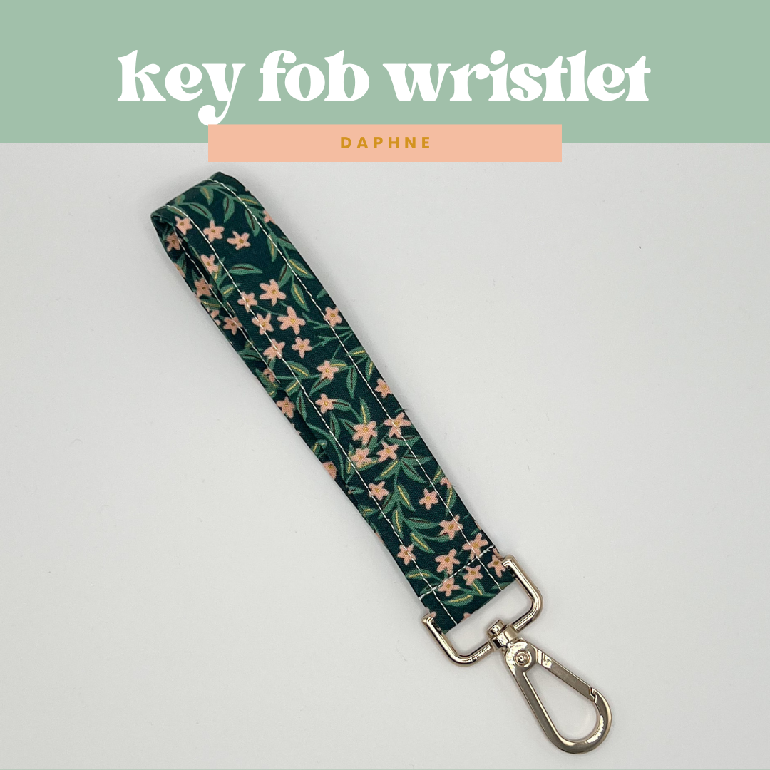 Key Fob Wristlet in Daphne