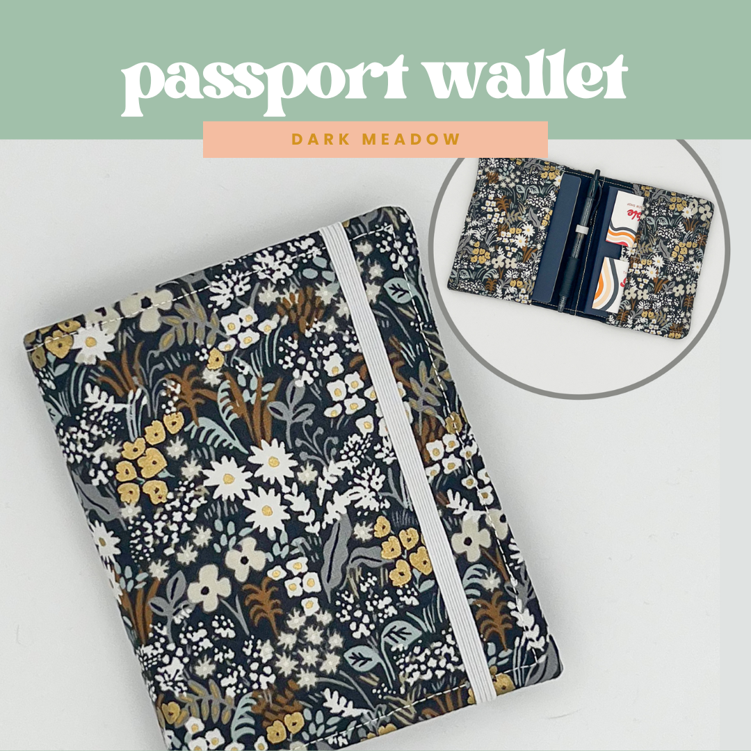 Passport Wallet in Dark Meadow