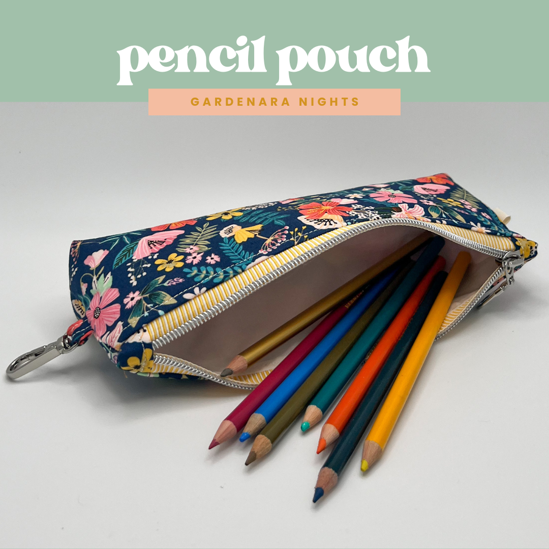 Pencil Pouch in Gardenara Nights
