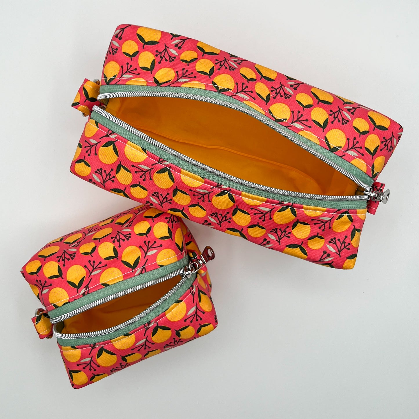 5-Piece Travel Bag Set in Coral Oranges