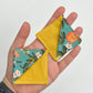 Book Sleeve with 2 Fabric Bookmarks in Citrus Floral
