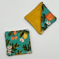 Fabric Bookmarks in Citrus Floral