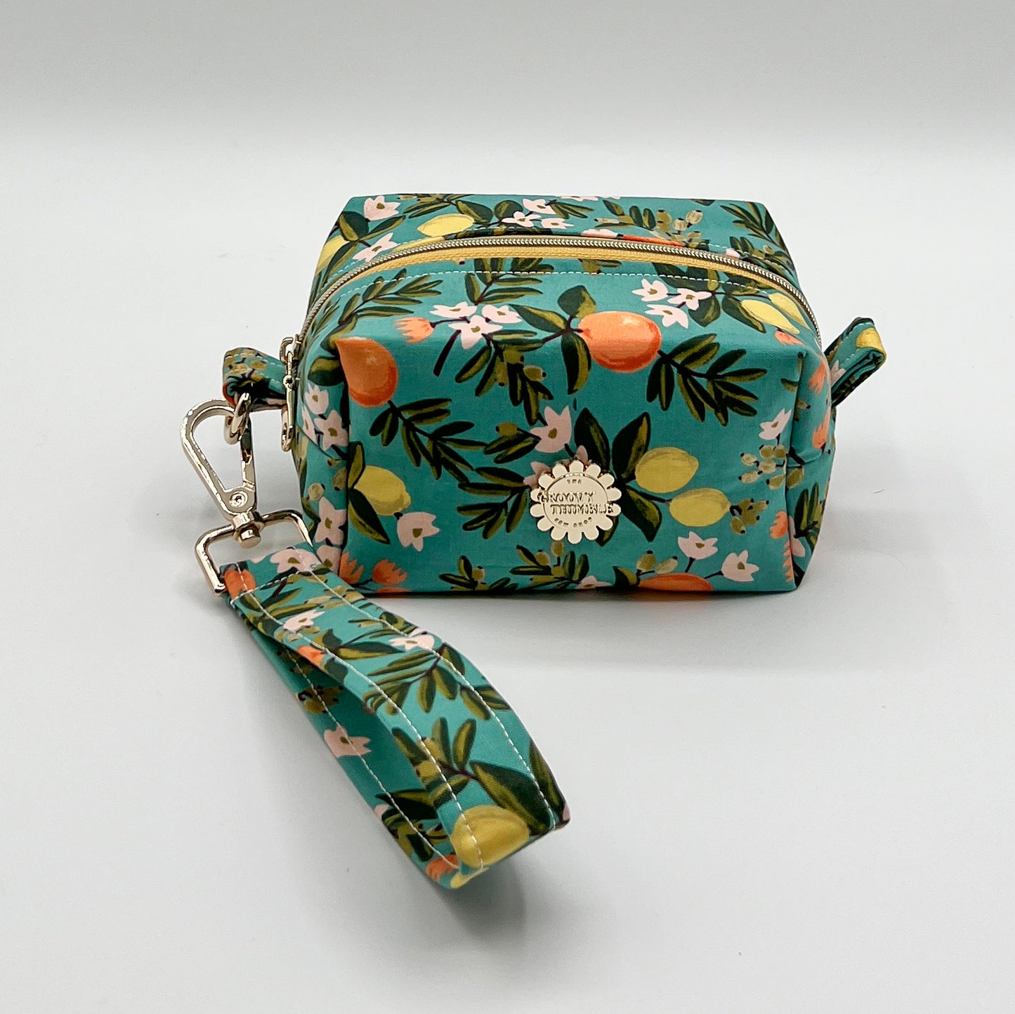 Small Makeup Bag in Citrus Floral