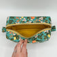 Large Makeup Bag in Citrus Floral