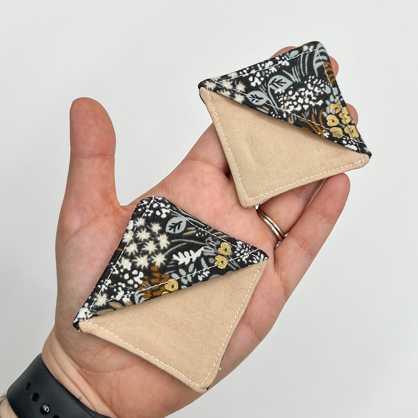 Fabric Bookmarks in Dark Meadow