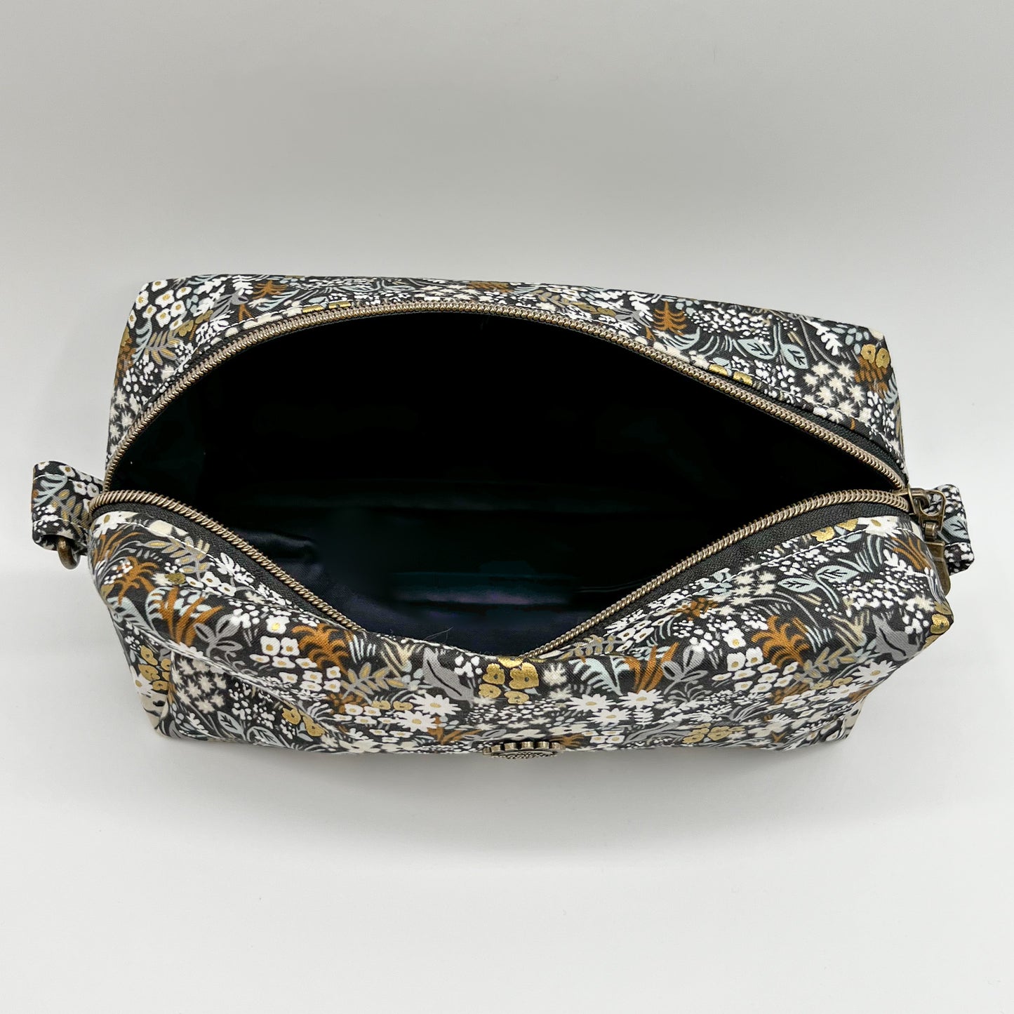 Large Makeup Bag in Dark Meadow