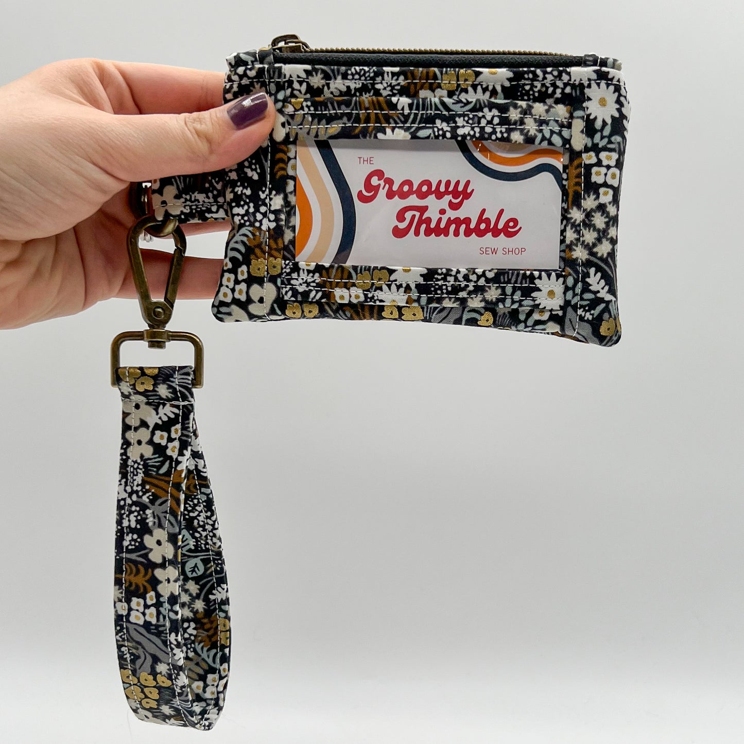 Wristlet Wallet in Dark Meadow
