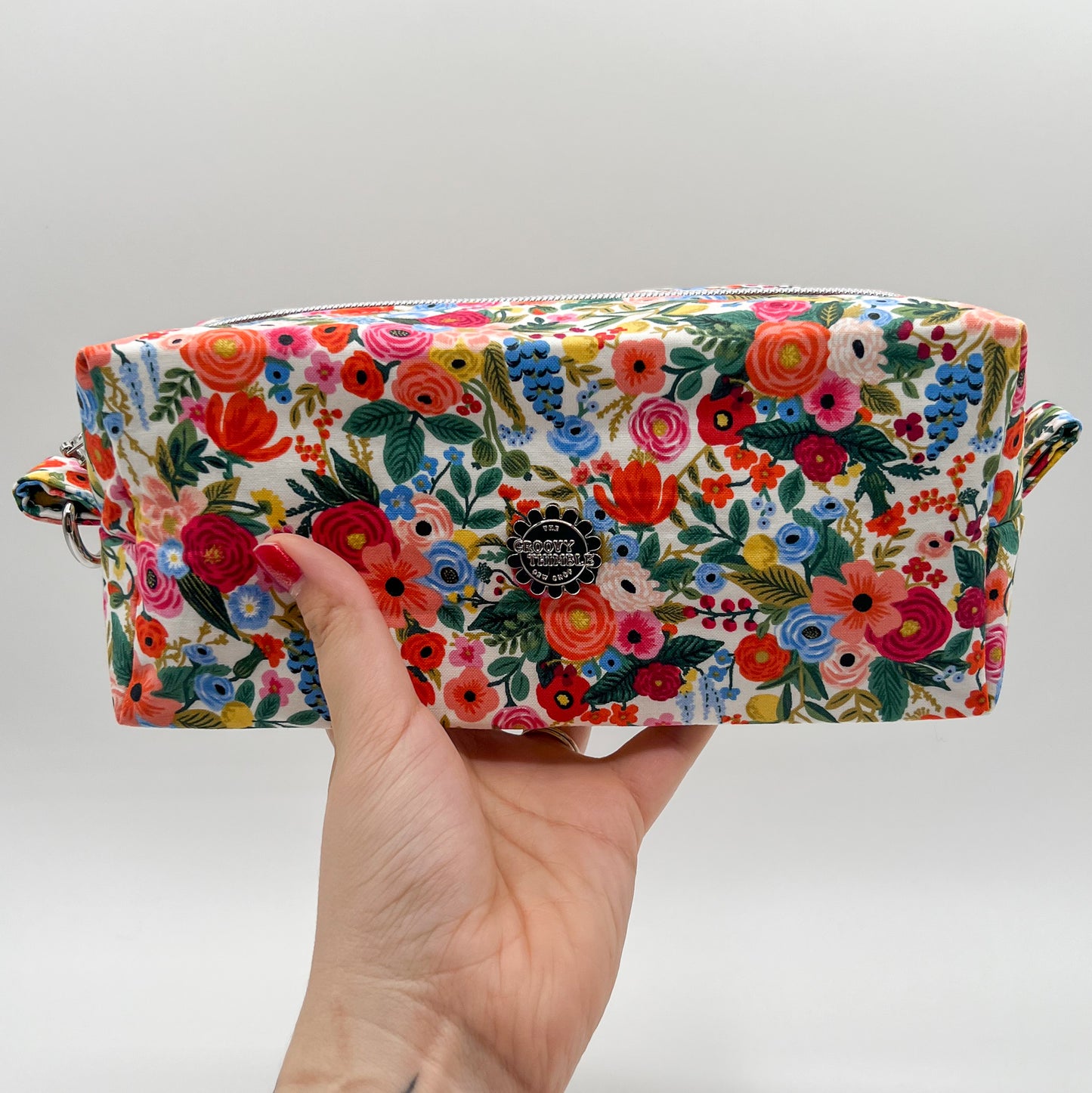 Large Makeup Bag in Petite Garden