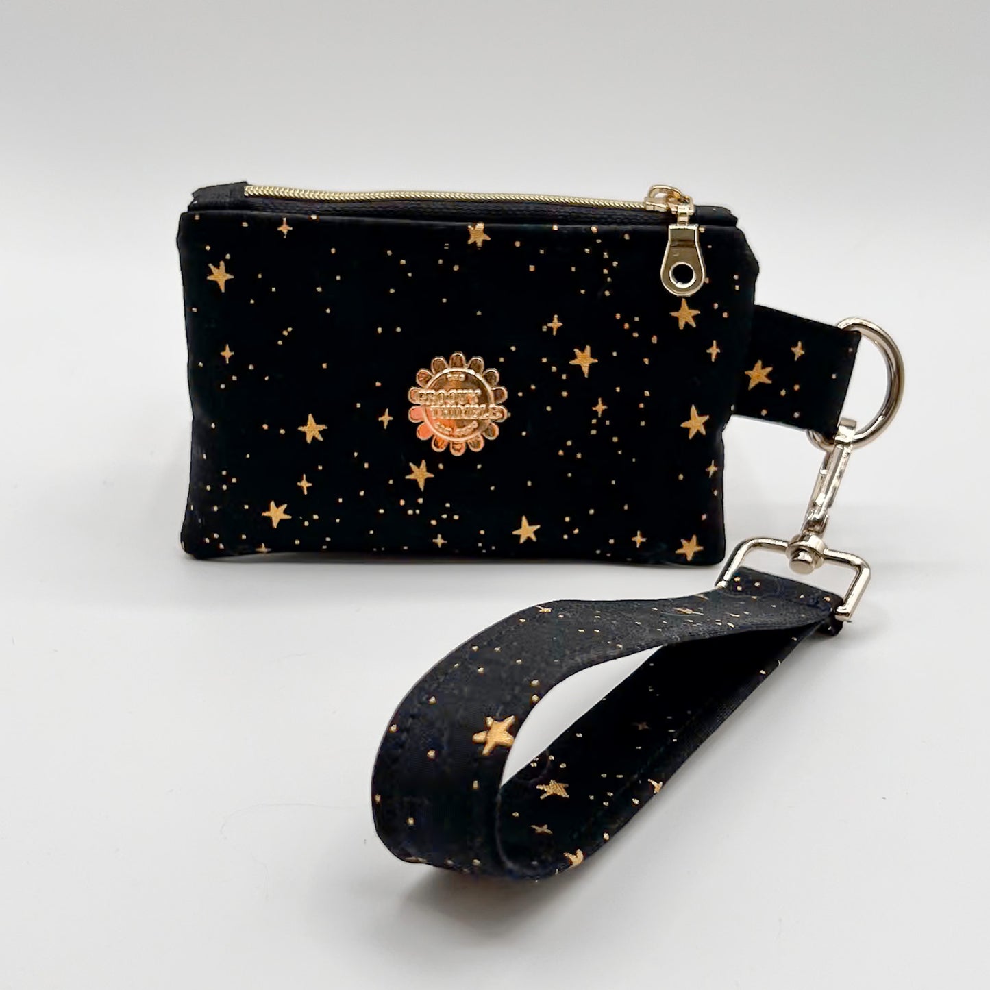 Wristlet Wallet in Metallic Stars