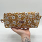 Large Quilted Makeup Bag in Golden Bloom