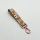 Key Fob Wristlet in Golden Bloom