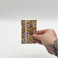 Quilted Card Wallet in Golden Bloom