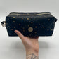 Large Quilted Makeup Bag in Metallic Stars