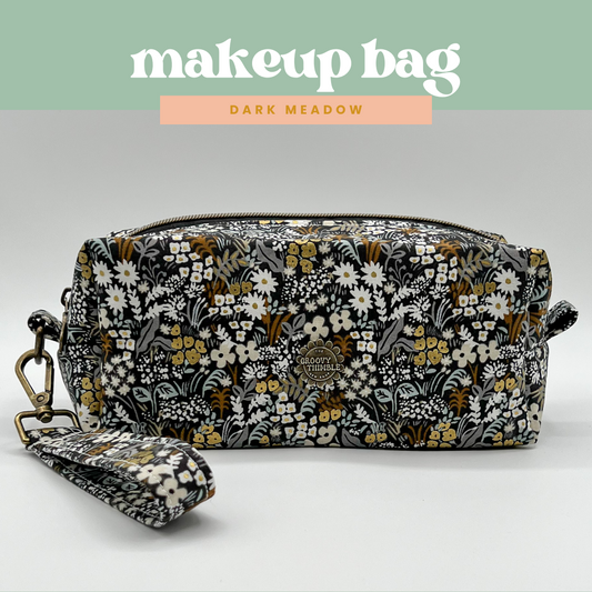 Large Makeup Bag in Dark Meadow