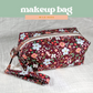 Large Makeup Bag in Wild Rose