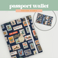 Passport Wallet in Postage Stamps