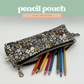 Pencil Pouch in Dark Meadow