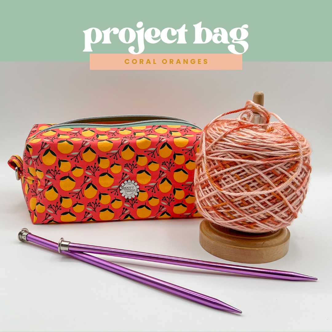 Project Bag in Coral Oranges