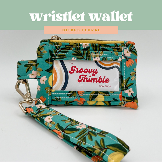 Wristlet Wallet in Citrus Floral